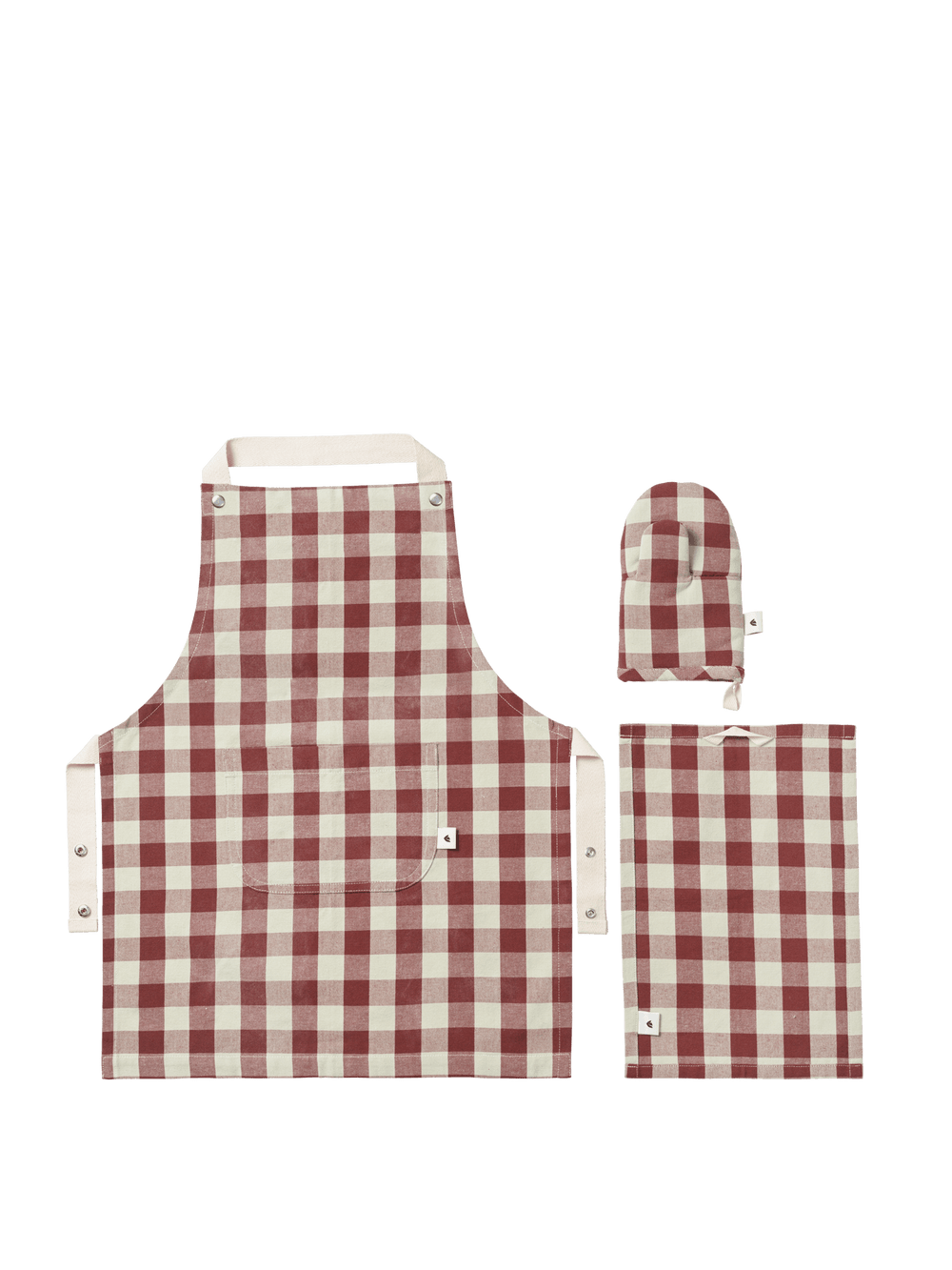 ferm LIVING Bothy Kids Kitchen Set – Cinnamon / Grey Green