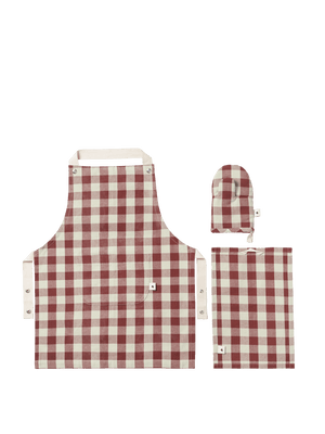 ferm LIVING Bothy Kids Kitchen Set – Cinnamon / Grey Green