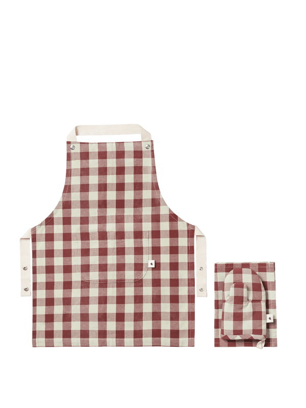 ferm LIVING Bothy Kids Kitchen Set – Cinnamon / Grey Green