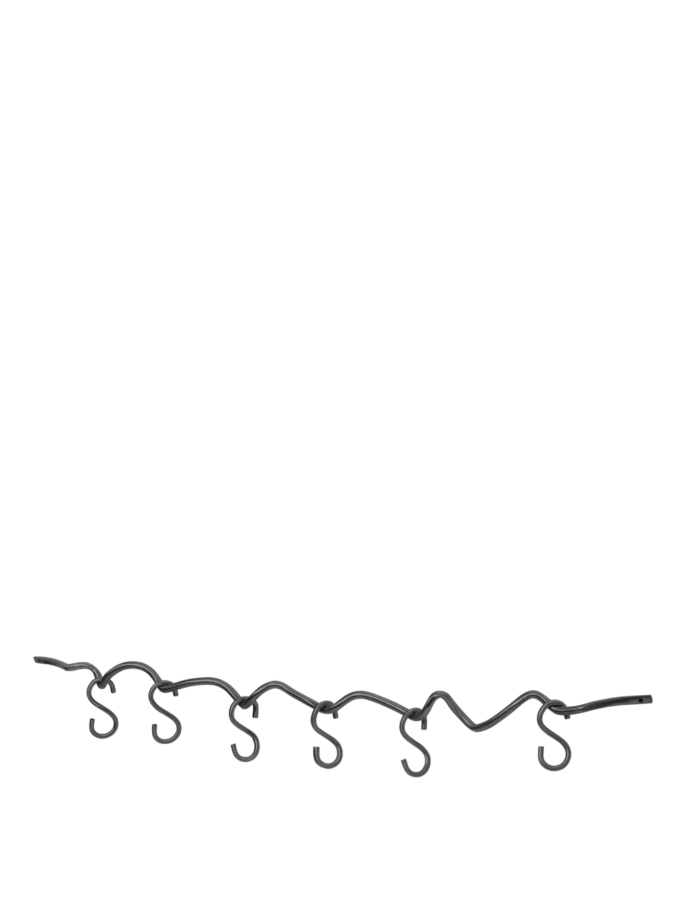 ferm LIVING Curvature Hanging Rail – Black Brass