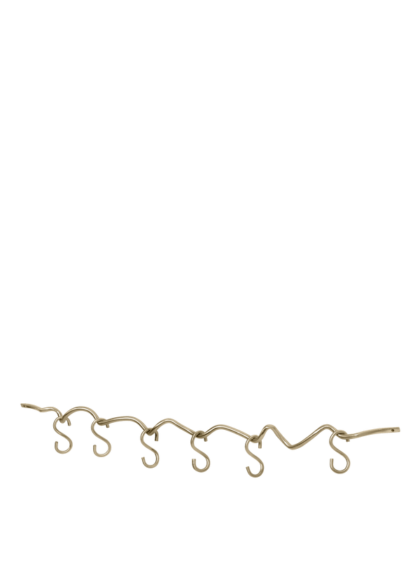 ferm LIVING Curvature Hanging Rail – Brass
