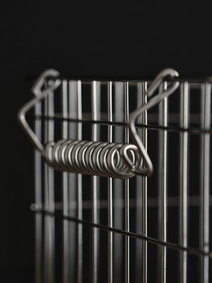 ferm LIVING Cala Stackable Baskets – Set of 2 – Stainless Steel