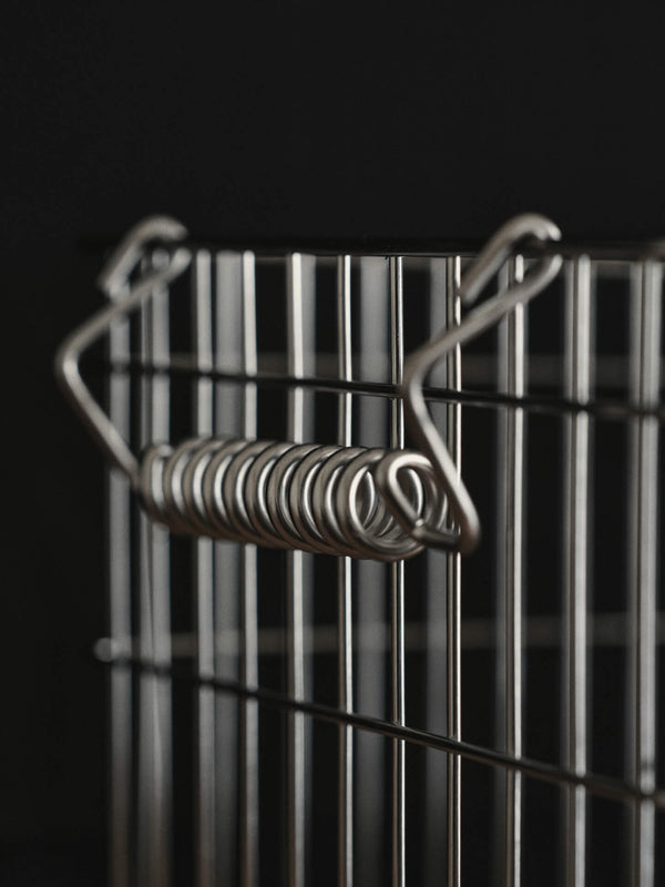 ferm LIVING Cala Stackable Baskets – Set of 2 – Stainless Steel