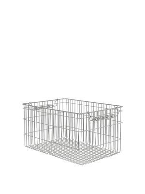 ferm LIVING Cala Stackable Baskets – Set of 2 – Stainless Steel