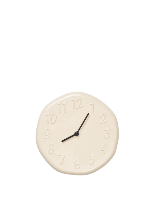 ferm LIVING Loopi Wall Clock – Cream