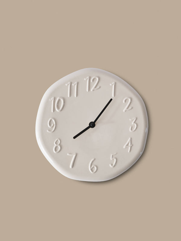 ferm LIVING Loopi Wall Clock – Cream