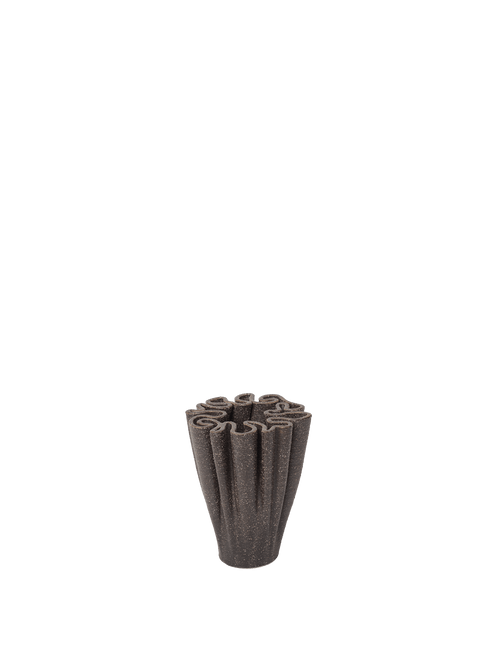 ferm LIVING Dedali Vase H11 cm – Dark Brown