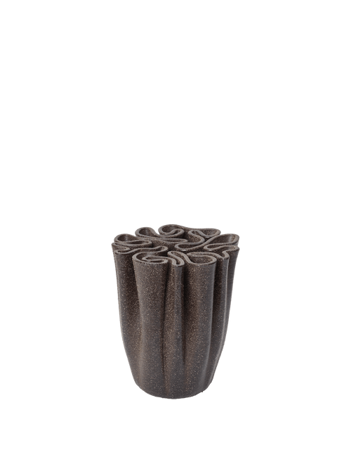 ferm LIVING Dedali Vase H18 cm – Dark Brown