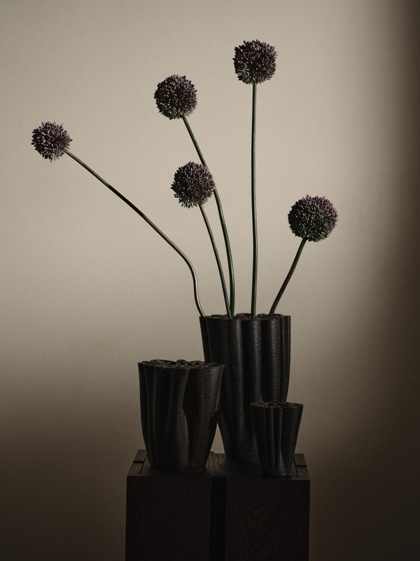 ferm LIVING Dedali Vase H18 cm – Dark Brown
