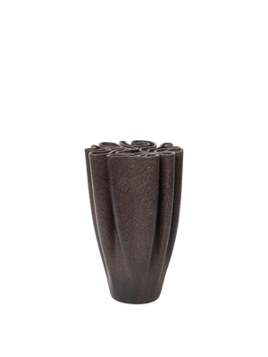 ferm LIVING Dedali Vase H25 cm – Dark Brown