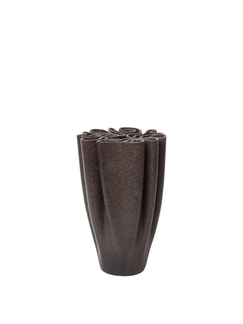 ferm LIVING Dedali Vase H25 cm – Dark Brown