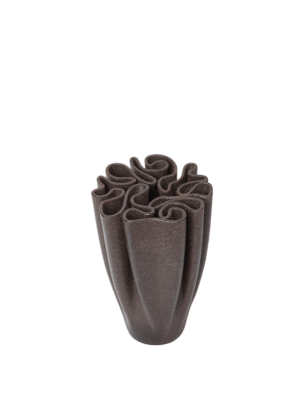 ferm LIVING Dedali Vase H25 cm – Dark Brown