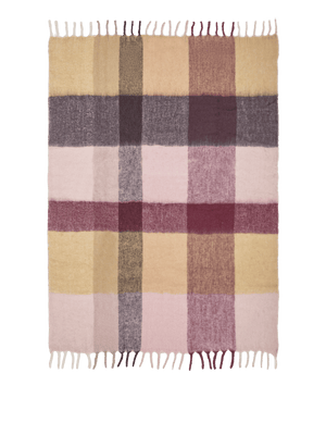 ferm LIVING Blur Mohair Blanket – Butter / Pale Rose