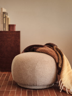 ferm LIVING Blur Mohair Blanket – Butter / Pale Rose
