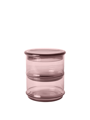 ferm LIVING Boya Stackable Containers Ø10.5 – Set of 2 – Mauve