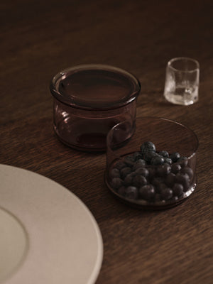 ferm LIVING Boya Stackable Containers Ø10.5 – Set of 2 – Mauve