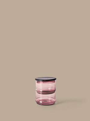 ferm LIVING Boya Stackable Containers Ø10.5 – Set of 2 – Mauve
