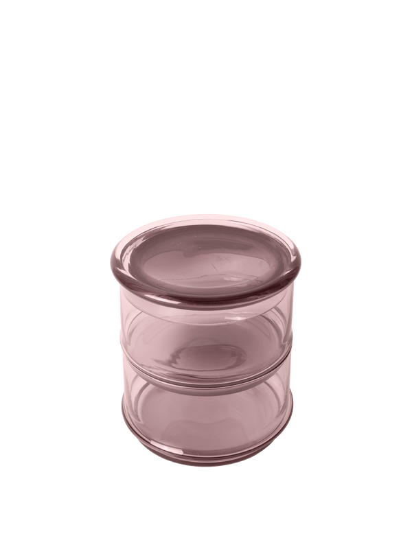 ferm LIVING Boya Stackable Containers Ø10.5 – Set of 2 – Mauve