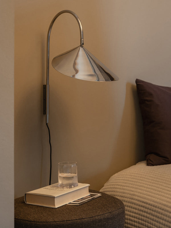 ferm LIVING Arum Swivel Wall Lamp – Stainless Steel