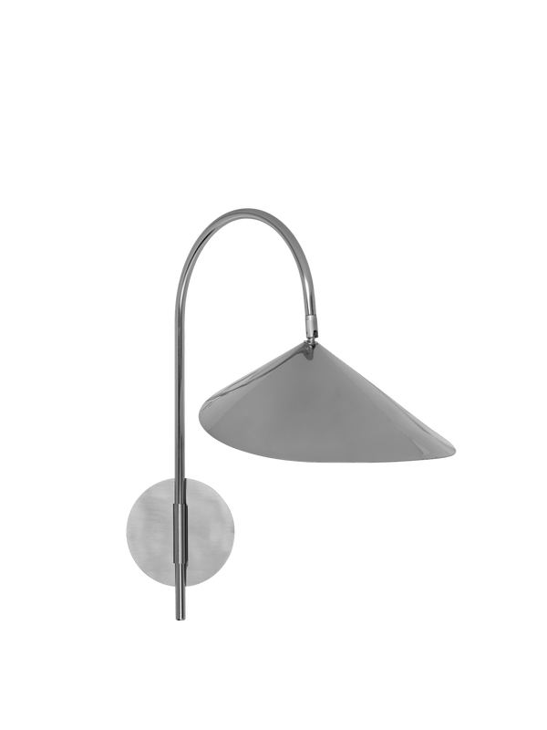 ferm LIVING Arum Swivel Wall Lamp Hardwired – Stainless Steel