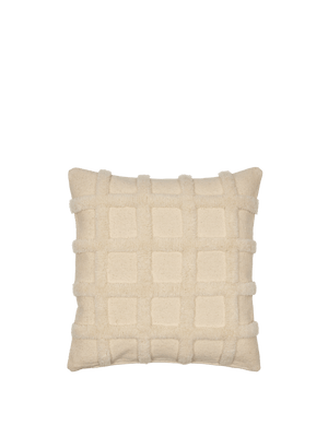 ferm LIVING Norte Grid Cushion – Off-white