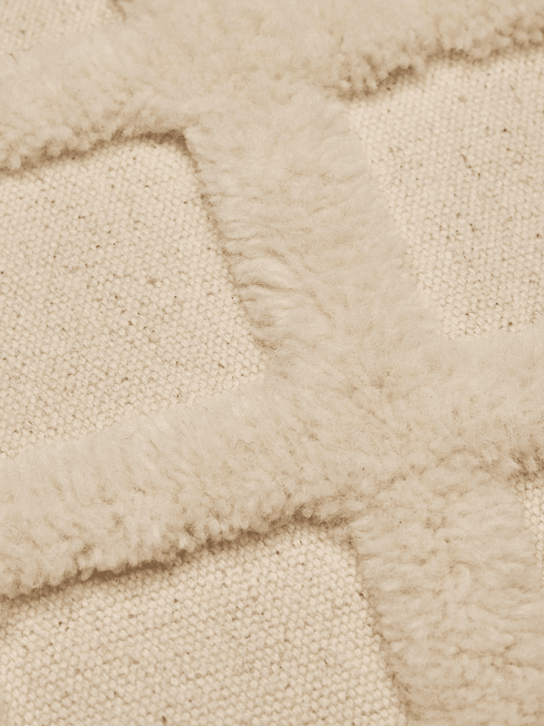 ferm LIVING Norte Grid Cushion – Off-white