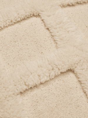 ferm LIVING Norte Grid Cushion Rectangular – Off-white