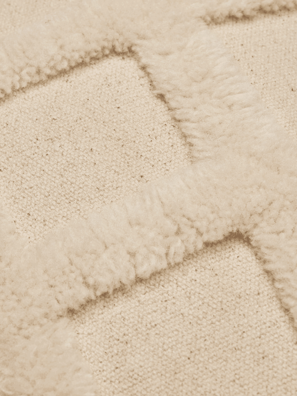 ferm LIVING Norte Grid Cushion Rectangular – Off-white