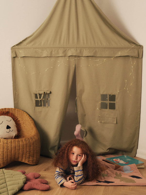 ferm LIVING Settle Corner Curtain – Elm Green