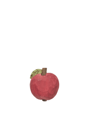 ferm LIVING Apple Hand-carved Hook – Poppy Red