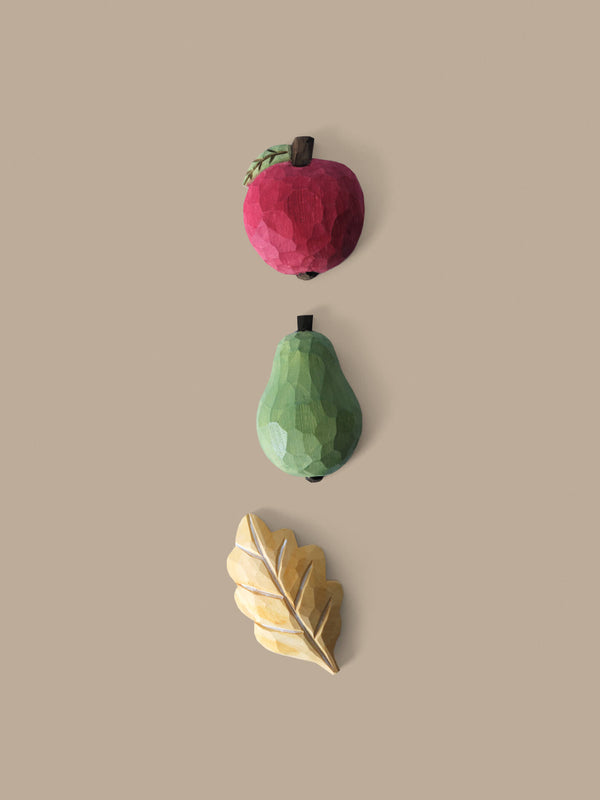 ferm LIVING Forest Hand-carved Magnets – Set of 3 – Multi