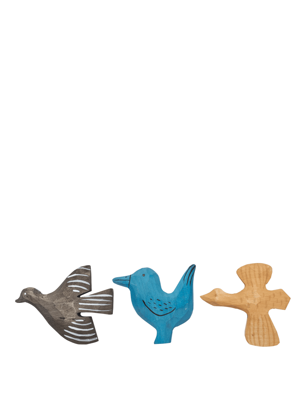 ferm LIVING Bird Hand-carved Magnets – Set of 3