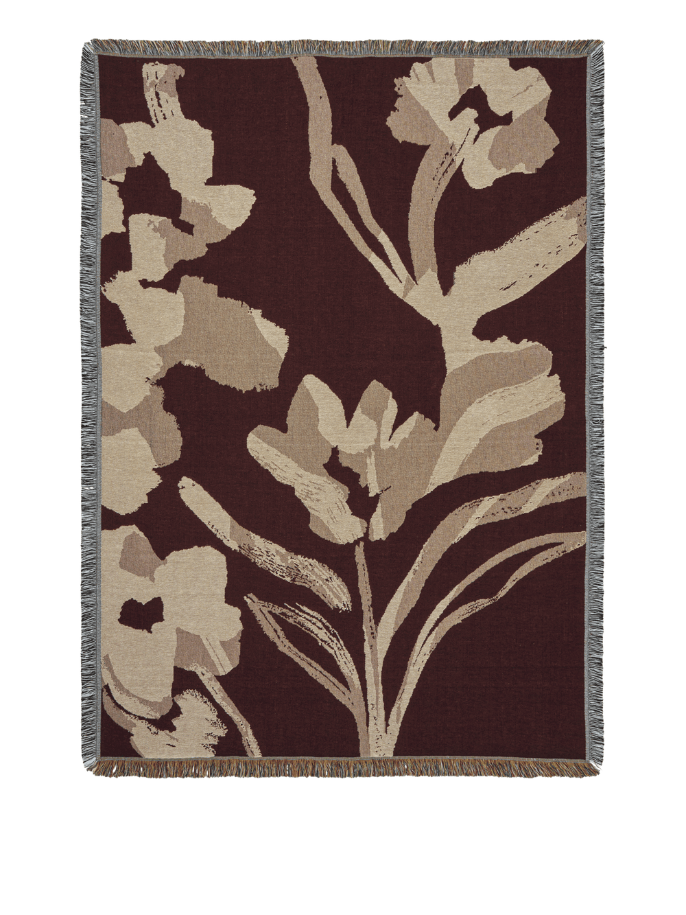 ferm LIVING Cilla Tapestry Blanket – Dark Pecan