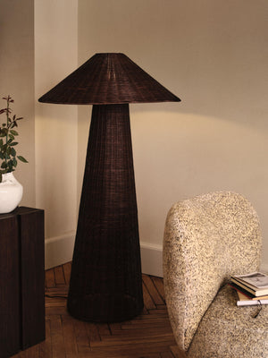 ferm LIVING Dou Floor Lamp – Dark Brown