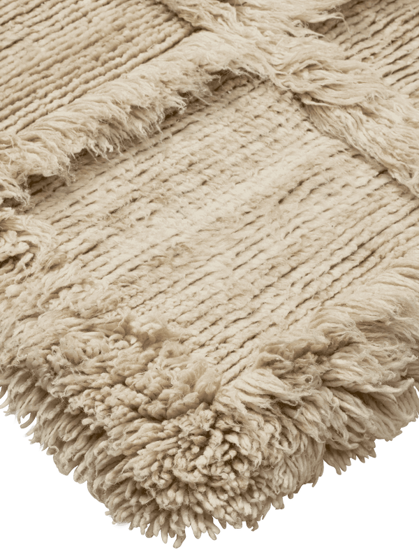 ferm LIVING Norte Grid Rug 160 x 235 cm – Natural