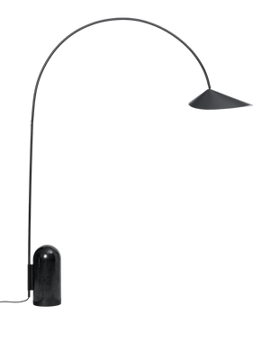 ferm LIVING Arum Arched Floor Lamp – Black