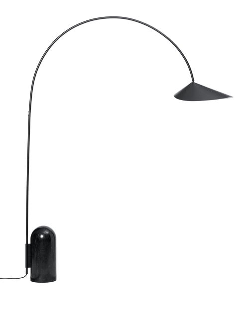ferm LIVING Arum Arched Floor Lamp – Black