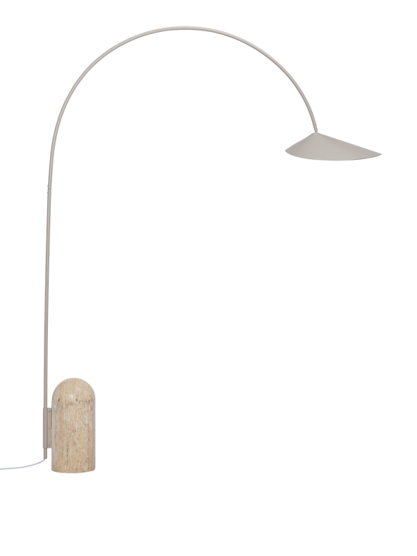 ferm LIVING Arum Arched Floor Lamp – Cashmere