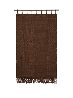 ferm LIVING Harvest Wall Rug – Dark Chocolate