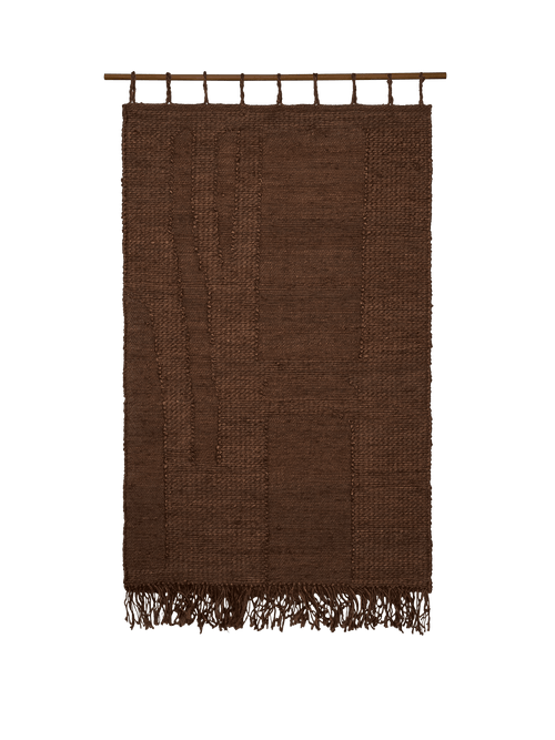ferm LIVING Harvest Wall Rug – Dark Chocolate