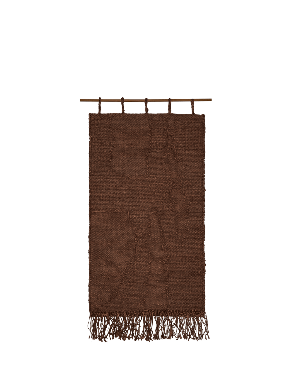 ferm LIVING Harvest Wall Rug 50 x 100 cm – Dark Chocolate