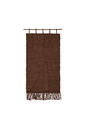 ferm LIVING Harvest Wall Rug 50 x 100 cm – Dark Chocolate