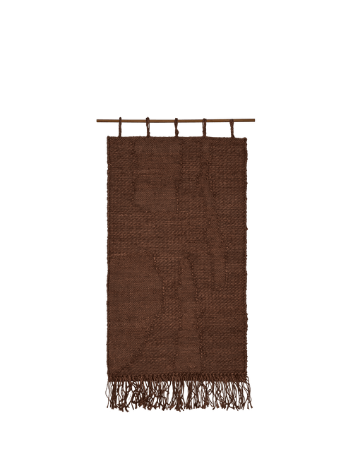 ferm LIVING Harvest Wall Rug 50 x 100 cm – Dark Chocolate