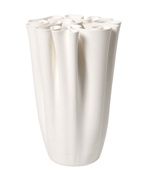 ferm LIVING Dedali Floor Vase H50 cm – Off-white