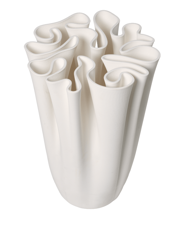 ferm LIVING Dedali Floor Vase H50 cm – Off-white
