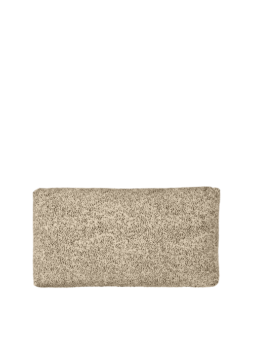 ferm LIVING Dase Cushion Small – Poppy Velvet Butter / Black