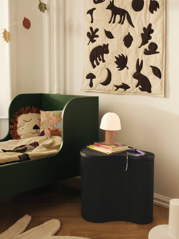ferm LIVING Lunden Blanket – Off-white / Dark Chocolate