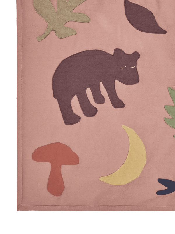 ferm LIVING Lunden Blanket – Rose / Multi