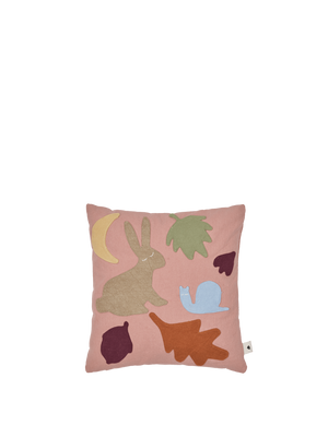 ferm LIVING Lunden Cushion – Rose / Multi