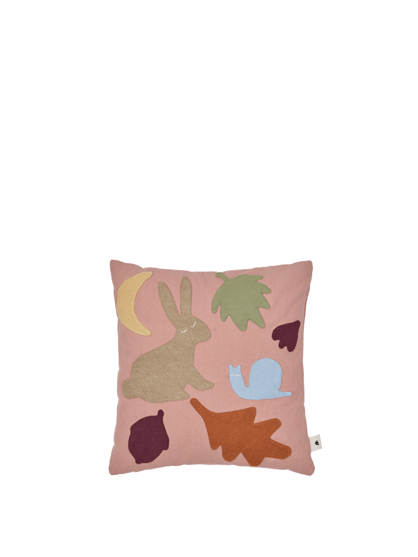 ferm LIVING Lunden Cushion – Rose / Multi